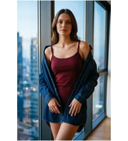 Kadın Pamuklu Slim Fit Askılı Atlet Yumuşak Soft Örme Basic İç Giyim Vücuda Oturan