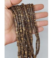 Hindistan Cevizi Kabuğu Ahşap Dizi Silindir Kesim 3*4mm (53072)