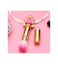 EDA LUXURY BEAUTY Çok Amaçlı Yuvarlak Makyaj Fırçası Asansörlü Kapaklı Pembe Bronzer Allık Pudra Makeup Brush E1097