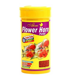 Ahm Flower Horn Pellet Balık Yemi 1000 Ml (Kırmızı)