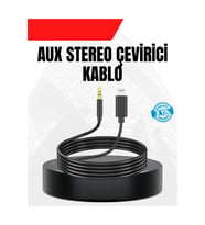 1 Metre Lightning to Aux Çevirici Kablo Stereo Ses Yüksek Kalite