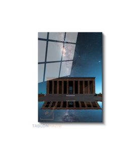 Dikey Cam Tablo Salon Duvar Tablosu Dikey Cam Cam Anitkabir Yeni Ev Hediyesi Ofis Tablosu