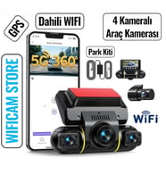 4 Kameralı 4K UHD GPS Profesyonel Araç Kamerası