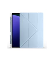 Samsung Galaxy Tab S9 Ultra SM-X910 Uyumlu Kılıf Zore Tri Folding Kalem Bölmeli Standlı Kılıf