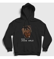 Presmono Unisex Siyah 999 Juice Wrld Kapüşonlu Sweatshirt 302458tt