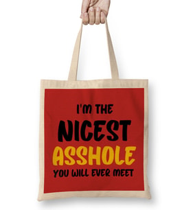 Sarcasm Funny Comment Quotes Gift - Sarcastic Women And Men Humorous Saying Bez Çanta Uzun Saplı