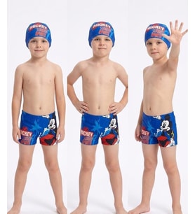 Cg Kids Mickey Erkek Çocuk Şapkalı Mayo Takımı Kalıbı Küçüktür Sorup Alabilirsiniz Veya 1 Beden Büyük Alabilirsiniz