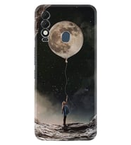 Spark 8T Kılıf Resimli Desenli Baskılı Silikon Moon Baloon 1368