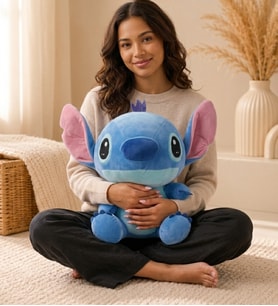 Büyük Boy Stitch Peluş Oyuncak 55 cm – Sevimli Mavi Peluş, Doğum Günü Hediyesi