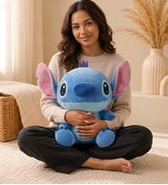 Büyük Boy Stitch Peluş Oyuncak 55 cm – Sevimli Mavi Peluş, Doğum Günü Hediyesi