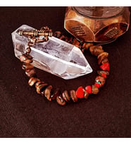 DOĞALTAŞ BİLEKLİK (Kahverengi-Kahve)