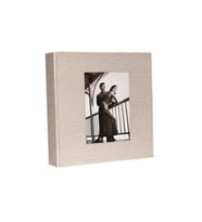 GünTech 10x15 500 Lük Koton Pencereli Fotoğraf Albümü Krem (Beyaz-Krem)