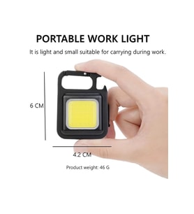 Premium Mini LED Anahtarlık 1000 Lümen El Feneri Usb Şarjlı Taşınabilir Metal Kamp Seyahat İçin