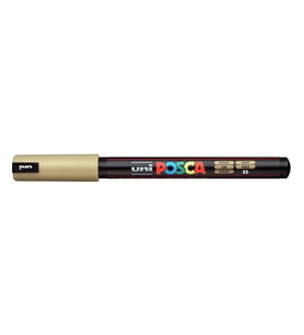 UNİ POSCA SU BAZLI POSTER MARKER 0.7 ALTIN (PC-1MR)