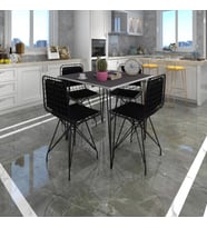 Knsz masa sandalye takımı hem75mazlum grisyh 080*080 sm 4 sandalye syhsyh sırt minderli
