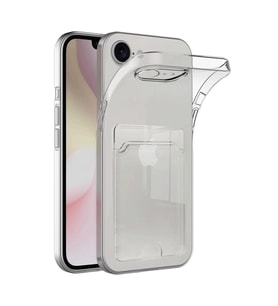 iPhone 17E Kılıf Kart Şeffaf Silikon - Şeffaf