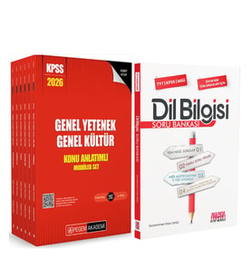 Pegem KPSS Lisans Konu Seti ve AKM Dil Bilgisi Soru Bankası Seti 2 Kitap