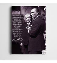 Atatürk Halkçılık Kanvas Tablo