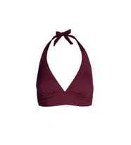 Endeep Kadın Boyundan Bağlamalı Bordo Bikini Üstü