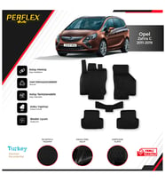 Opel Zafıra C 2011-2019 3D Havuzlu Paspas N11.5102 (Siyah - Beyaz)