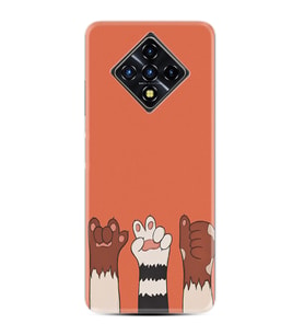 Infinix Zero 8 Kılıf Resimli Desenli Silikon Platinium Series Three Hand 1818