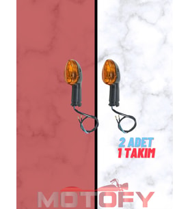 YAMAHA YBR 125 ESD SİNYAL TAKIMI KISA MODEL OEM (1 TAKIM - 2 ADET AMPÜLLER DAHİL)