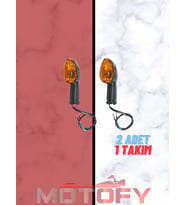 YAMAHA YBR 125 ESD SİNYAL TAKIMI KISA MODEL OEM (1 TAKIM - 2 ADET AMPÜLLER DAHİL)