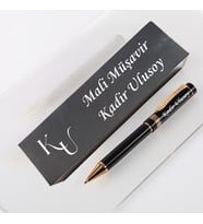 Kurumsal Hediyelik Kişiye Özel İsim Yazılı Tükenmez Kalem  Logolu Özel Kutulu Kalem Seti