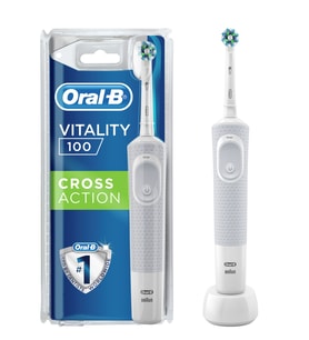 Oral-B D100 Vitality Cross Action Beyaz Şarjlı Diş Fırçası