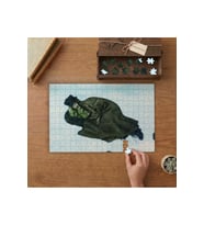 Mustafa Kemal Atatürk Kar Üstünde Uyurken Tasarımı 240 parça Ahşap Puzzle Ahşap Kutuda MP06957