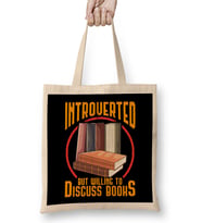 Funny Introverted But Willing To Discuss Books Bez Çanta Uzun Saplı