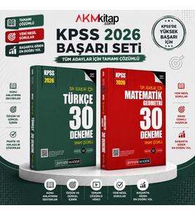 Pegem Yayınları 2026 KPSS Matematik ve Türkçe Deneme Seti 2 Kitap