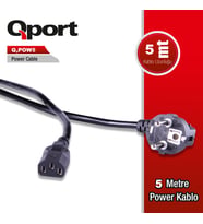 QPORT Q-POW5 5M POWER KABLOSU