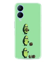 Vivo Y17S Kılıf Resimli Desenli Baskılı Silikon Avokadılar 1352