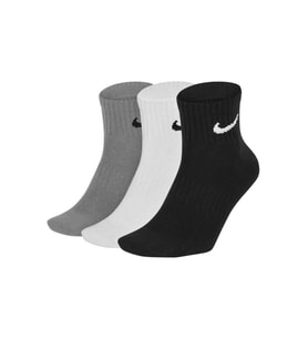 Everday Dri-Fit  Unisex Çorap 3ppk Siyah Gri Beyaz