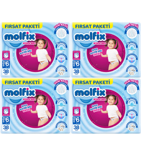 Molfix Külot Bebek Bezi Beden:6 (15+KG) Extra Large 152 Adet Avantaj Fırsat Pk