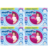 Molfix Külot Bebek Bezi Beden:6 (15+KG) Extra Large 152 Adet Avantaj Fırsat Pk