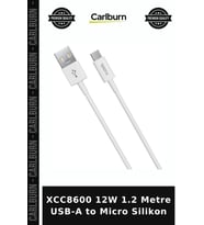 XCC8600 12W 1.2 Metre USB-A to Micro Silikon Yedek Kablo Cihaz Kablosu Pratik Ürün