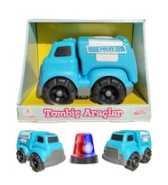 Tombiş Oyuncaklar Polis-Ambulans-İtfaiye Minik Kahramanlara Özel 3'lü Araçlar! (Mavi)