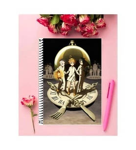 The Promised Neverland Anime Defter 1 Adet Özel Tasarım A4 Boyutu 21*29 Cm Telli Çizgili Defter