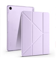 Fuchsia Galaxy Tab A11 Plus ile Uyumlu Kalem Bölmeli Tri Folding Kılıf