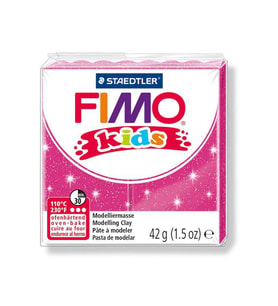 Staedtler Fimo Kids Yumuşak Polimer Kil 42 gr 262 Yaldızlı Fuşya 