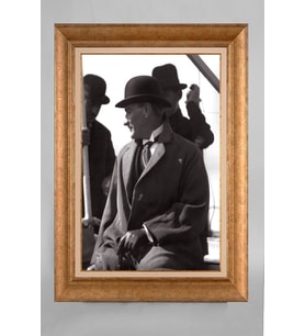 Altın Varaklı Paspartulu Çerçeveli Atatürk Tablo sd497