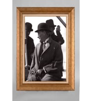 Altın Varaklı Paspartulu Çerçeveli Atatürk Tablo sd497
