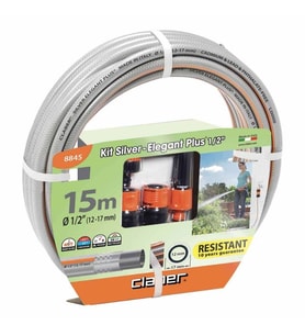 Claber 8845 Sılver Elegant Kıt 15m Sulama Hortumu Seti