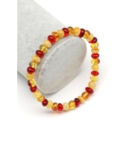 Damla Kehribar Bileklik – 4 × 7 mm  5,3 gr  18 cm