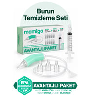 AVANTAJ PAKET - Bebek Burun Aspiratörü + 10 Yedek Uç + Temizleme Şırıngası