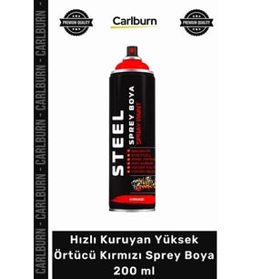 Özel Üretim Hobi Restorasyon Akrilik Hızlı Kuruyan Yüksek Örtücü Kırmızı Sprey Boya 200 ml
