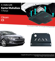 Citroen C5 1.6 Otomatik Ve Manuel Vites Çelik Karter Muhafaza 2008 - 2017