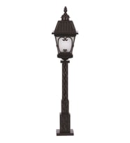 AVONNI BSU-68040-BSY-M3-OP Siyah Boyalı Dış Mekan Aydınlatma E27 Aluminyum Cam 23cm